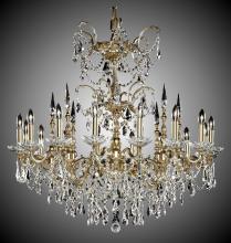 American Brass & Crystal CH9383-A-01G-PI - 16 Light Chandelier
